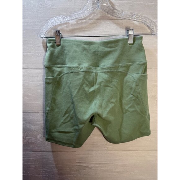 Lululemon‎ Womens Medium Green High-Waist Yoga Shorts With Pockets - Picture 6 of 8